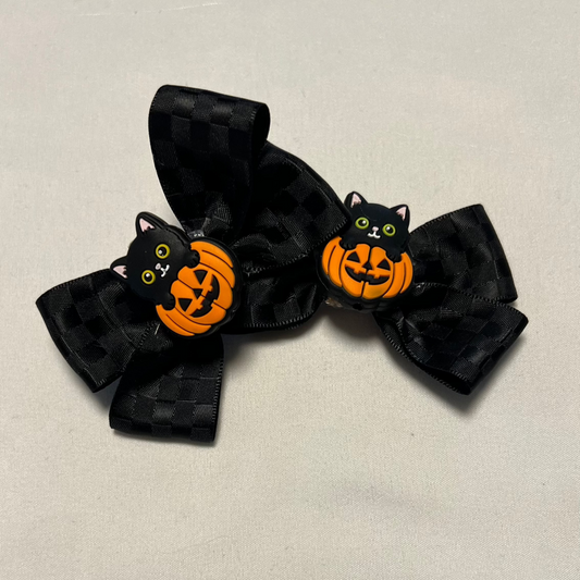 Jack-O-Cutie Bow Clips