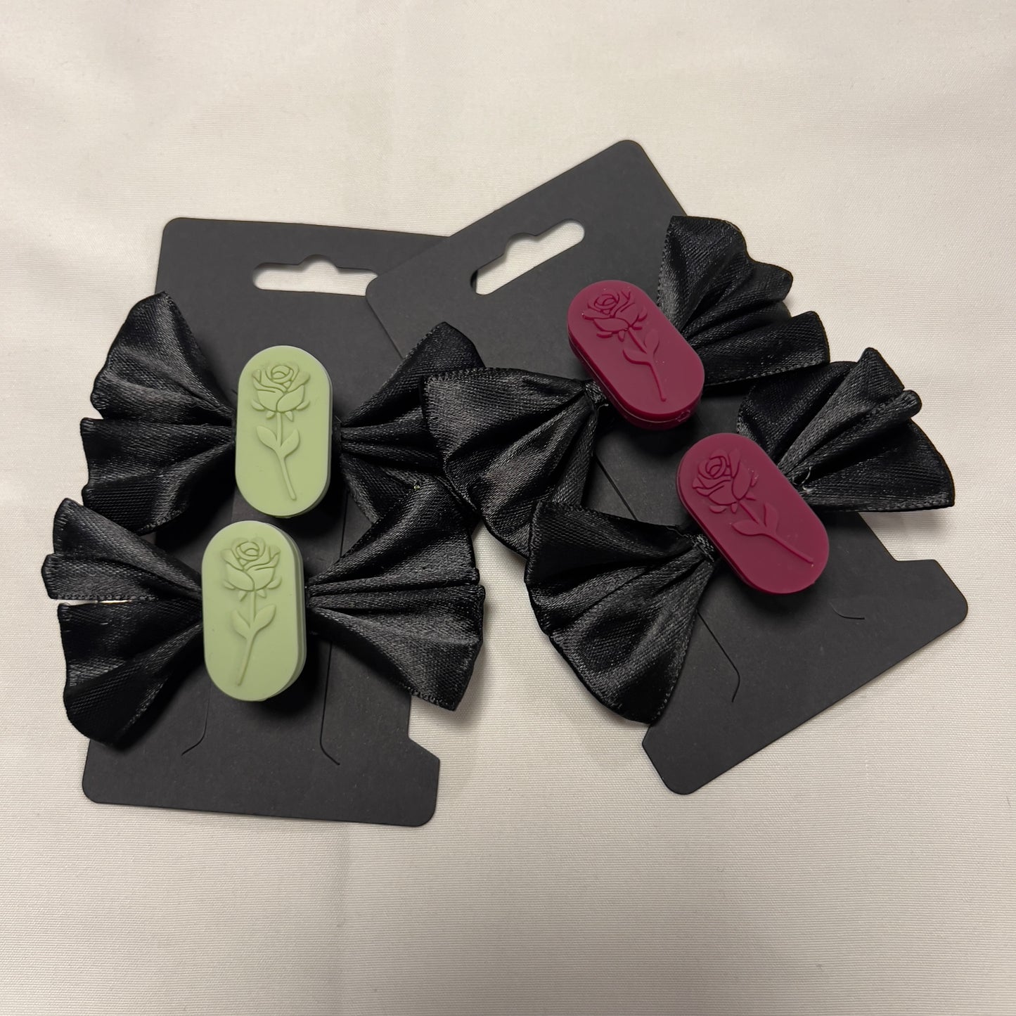 Mini Bloom Black Bow Set