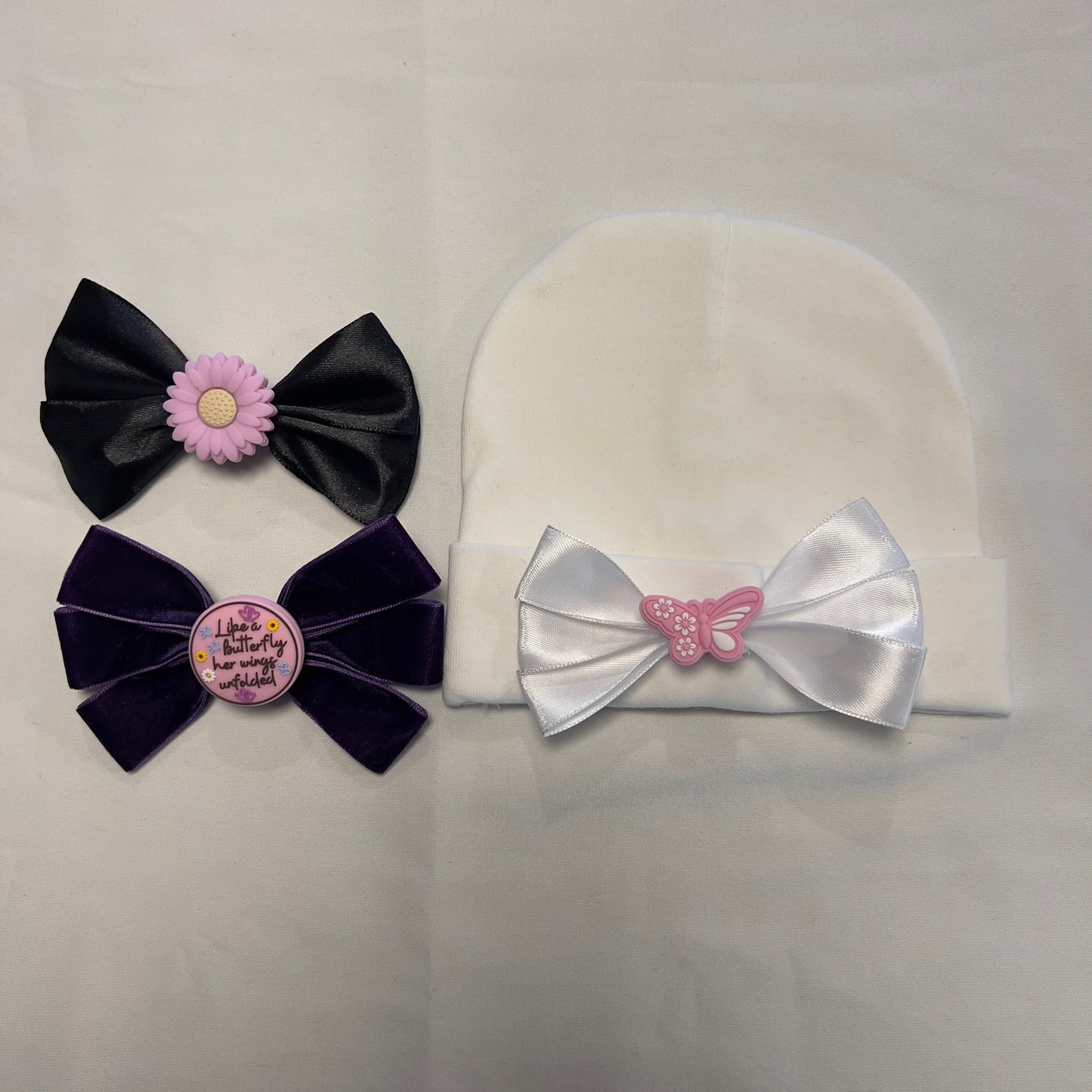 Beanie Bow Bundle - Newborn & Infant