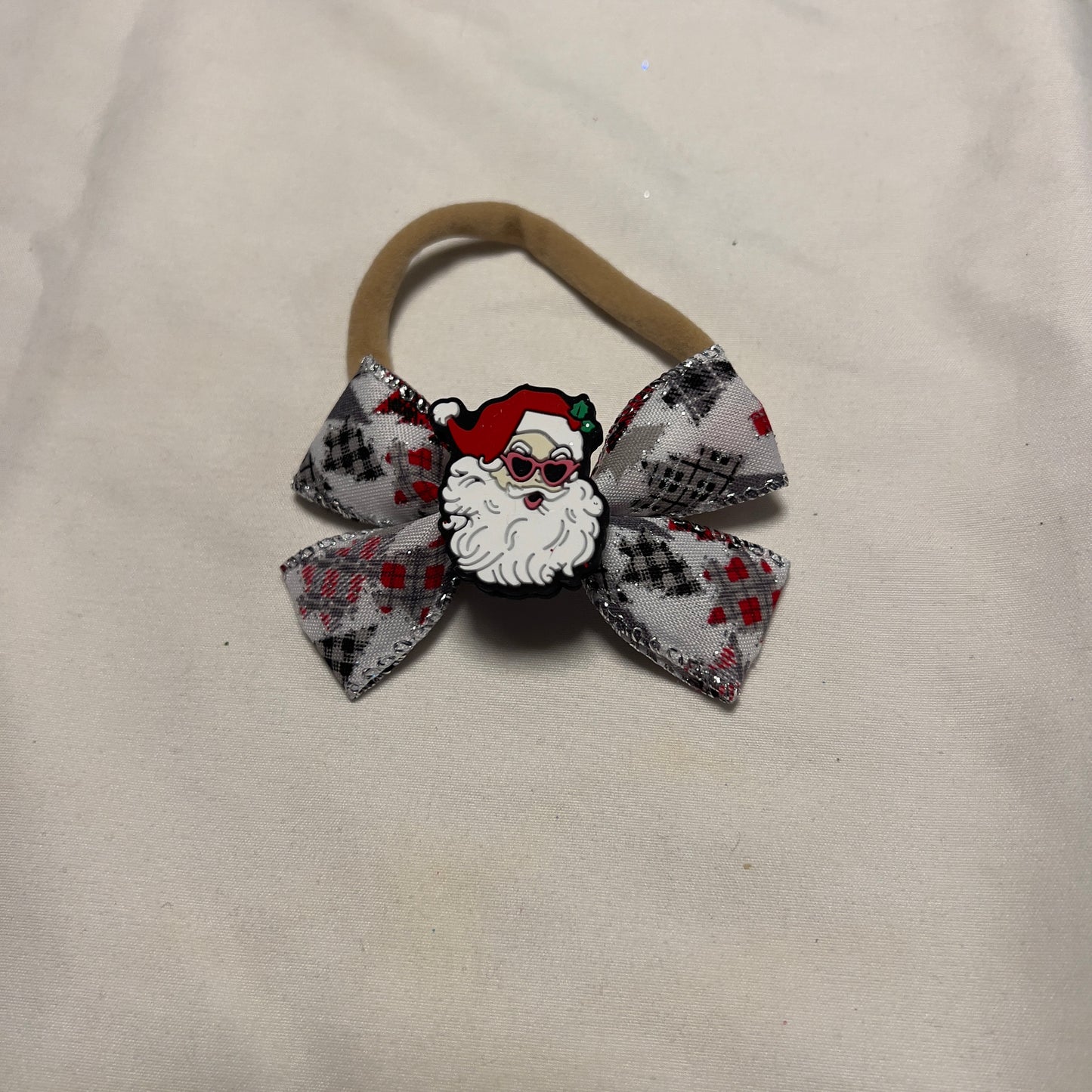 Miss Sassy Santa Bow Band