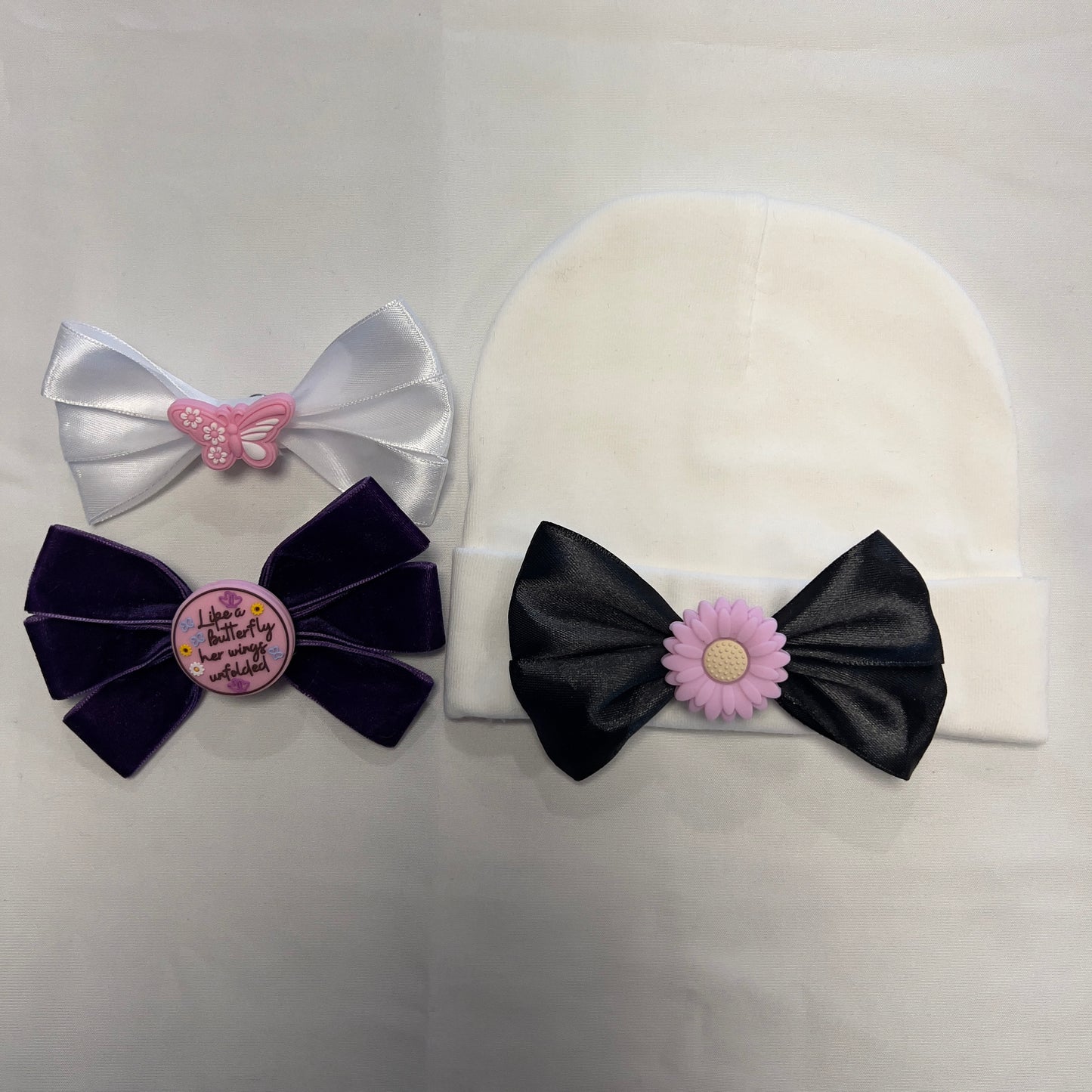 Beanie Bow Bundle - Newborn & Infant