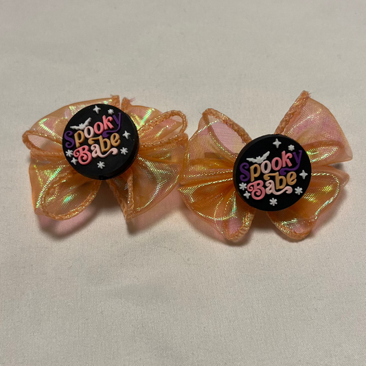 Spooky Babe Bow Clips