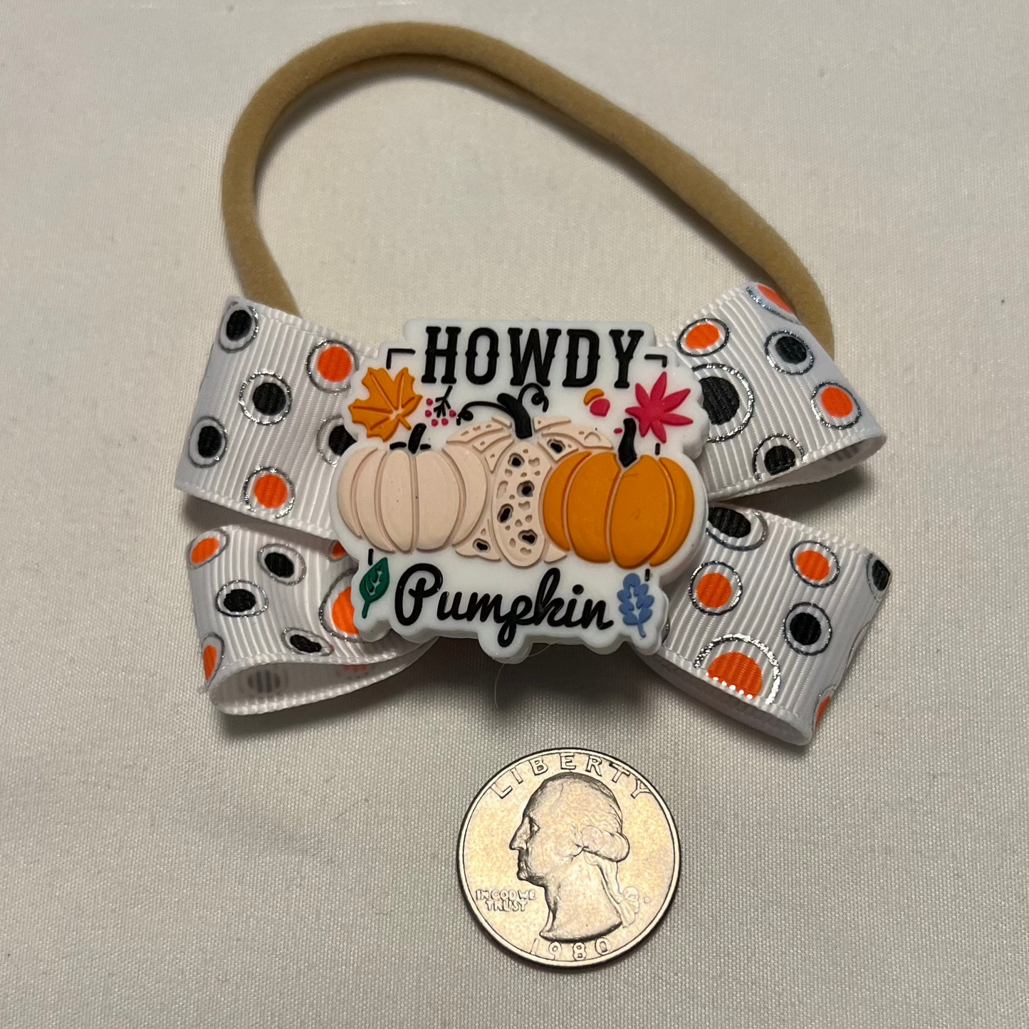 Howdy Pumpkin Bow Band