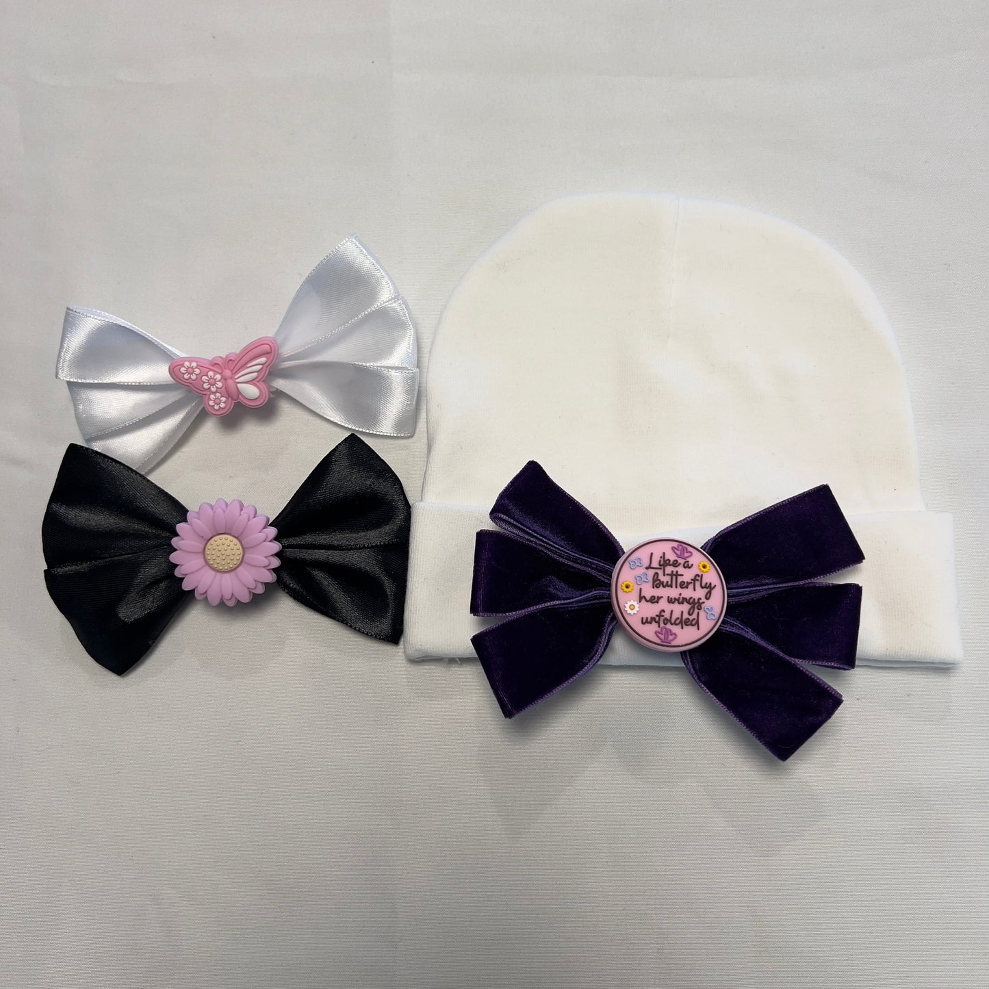 Beanie Bow Bundle - Newborn & Infant